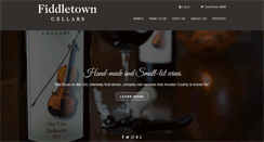 Desktop Screenshot of fiddletowncellars.com