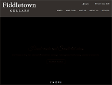 Tablet Screenshot of fiddletowncellars.com